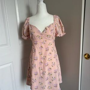Altar'd State Blush Floral Mini Dress